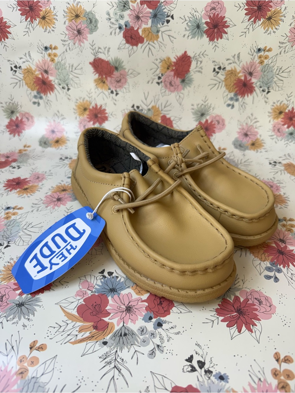 Hey Dude Kids Moccasins in Tan